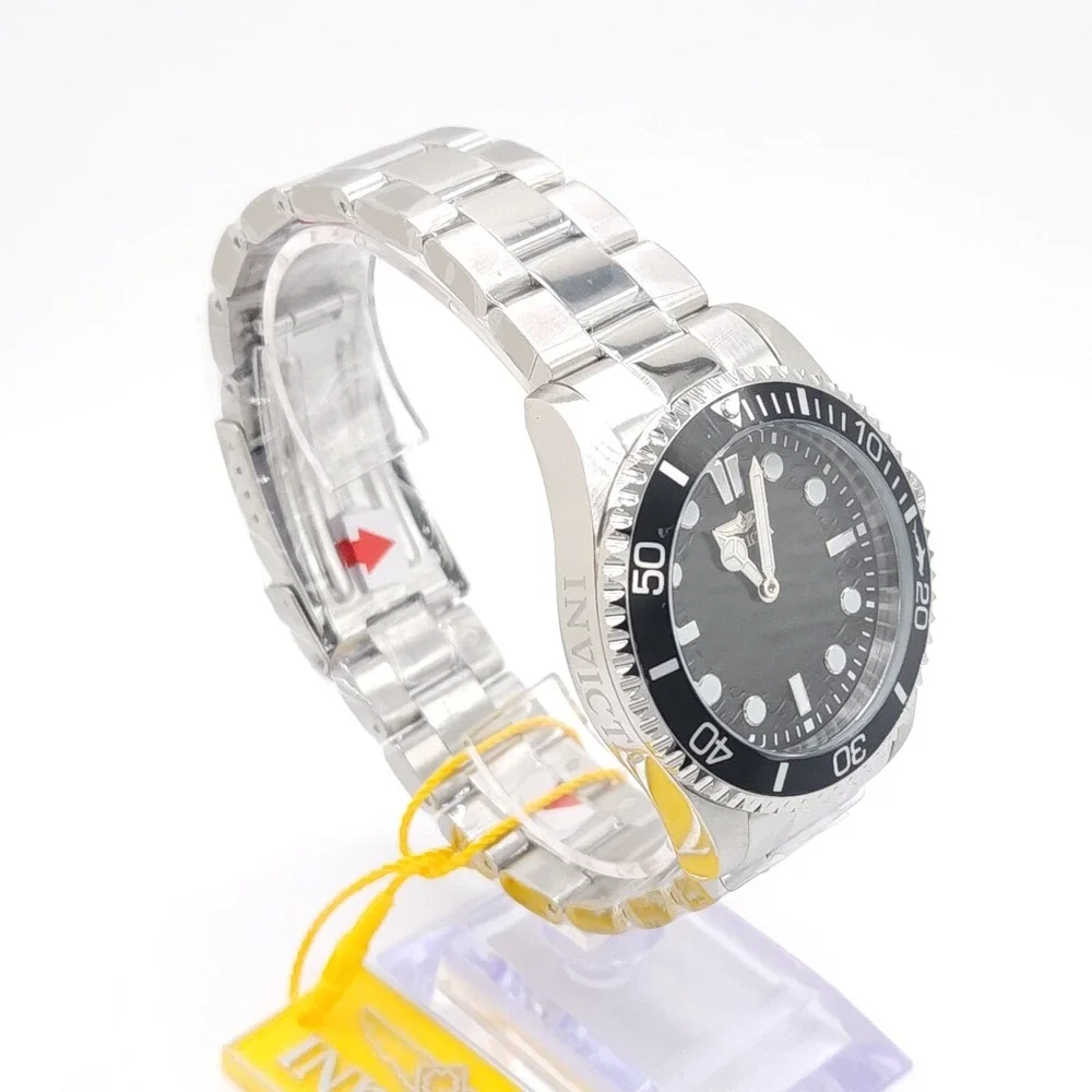 Invicta Pro Diver Crestcore 49693 Men's Quartz Black Dial Steel Watch 43mm New